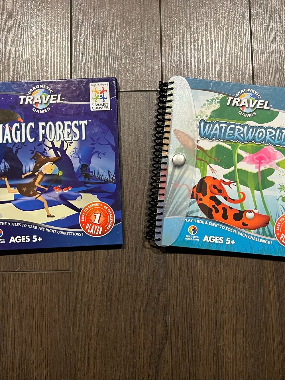 Educational Travel Game Set - Magic Forest & Waterworld (set of two)